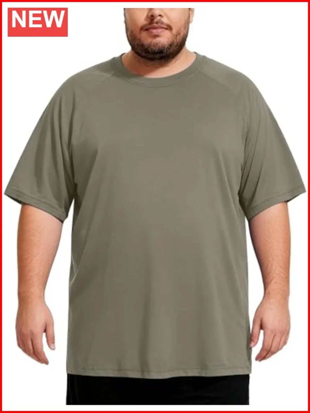 Men's Short Sleeve UPF 50+ Quick Dry Rash Guard Swim Shirt for Surfing Big &